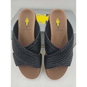 Volatile Women's 6 Size Aushan Black Summer Comfort Sandals